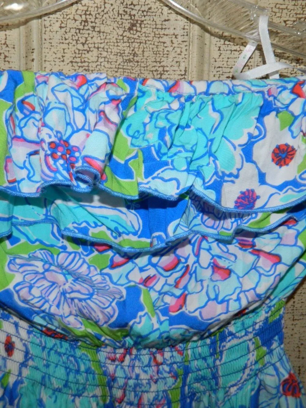 Lilly Pulitzer Quincy Dress - Worth Blue / May Flowers Sz XS (F-24) - Picture 2 of 5